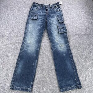 PRPS Cargo Jeans Mens 28 Distressed Utility Pockets Japanese Denim Pants